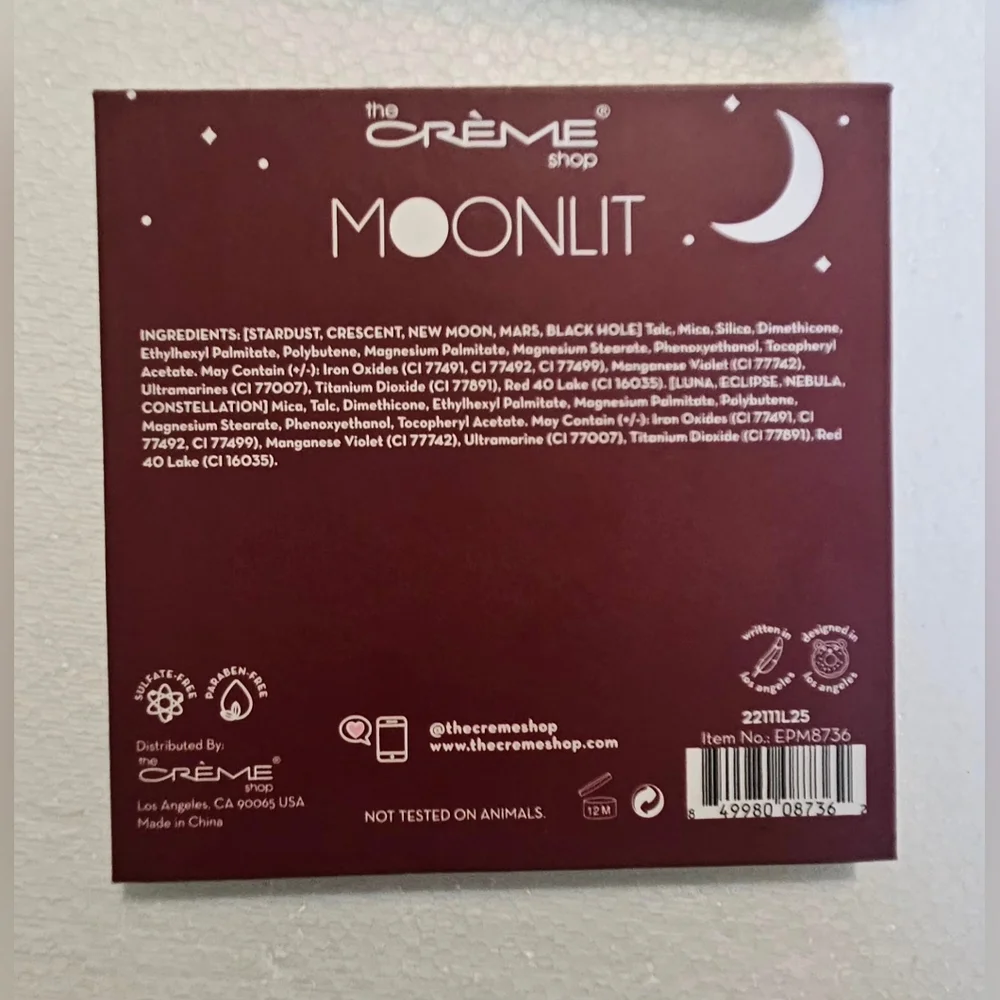 🩷🩵The CRÈME MOONLIT 9‎ COLOR PALET🩷💜